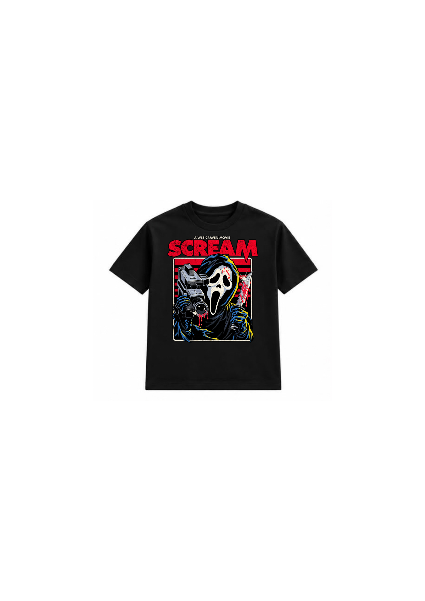 SCREAM – Ghostface Oversized T-Shirt | Black