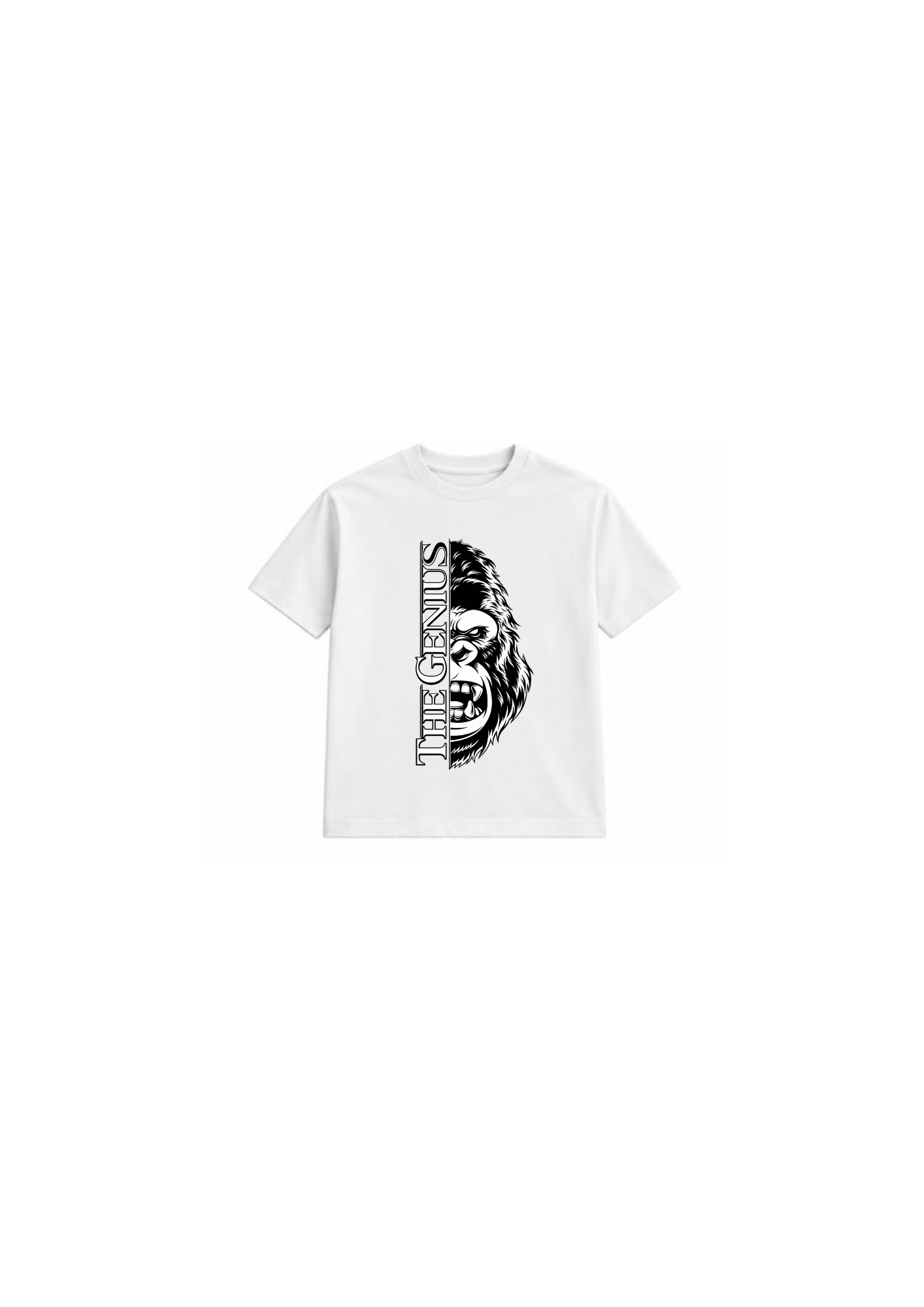 THE GENIUS – Gorilla White T-Shirt